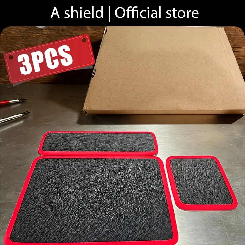 Garage maintenance preferred magnetic tool management pad, with 1 to 3 sets to choose from, flexible tray with picking tools to store scattered accessories.