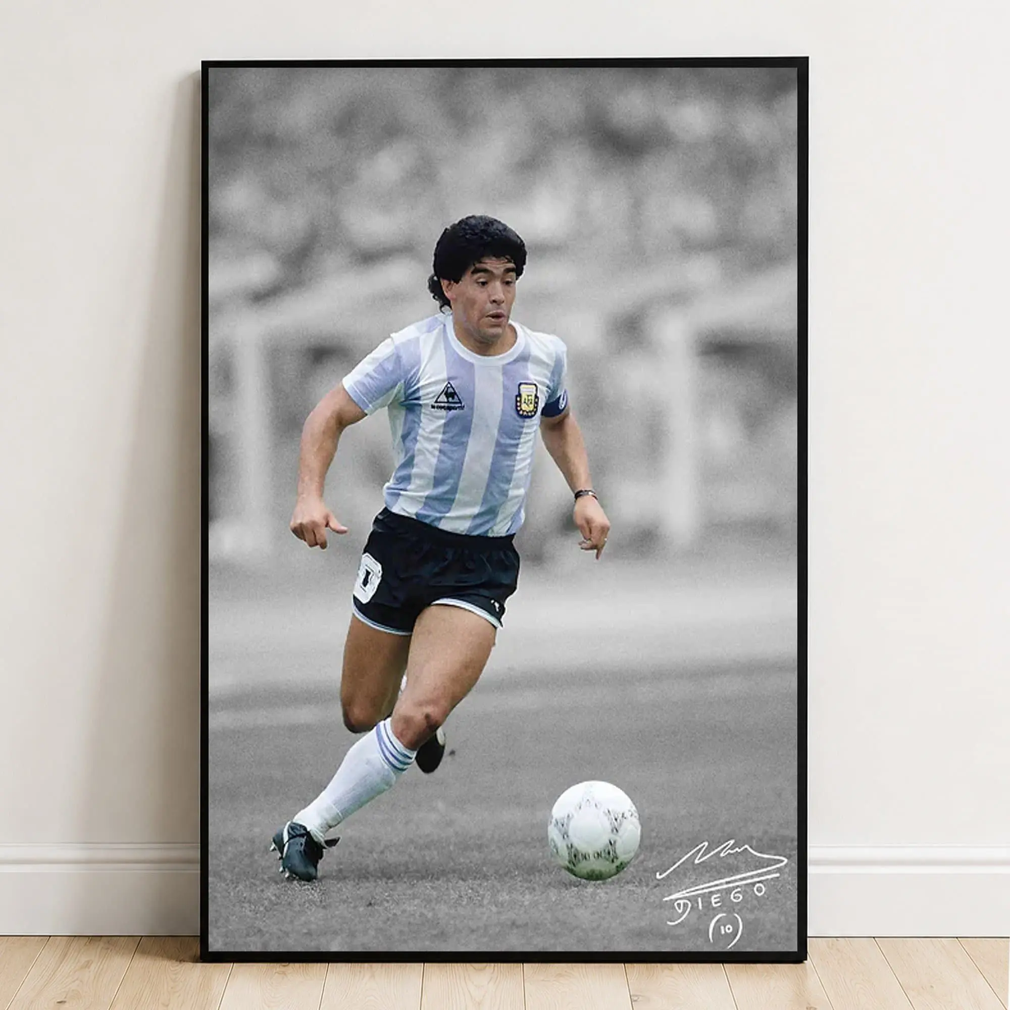 Diego Maradona Poster, Football Poster, Wall Art, Home Decor ( Unframed - Print Only )
