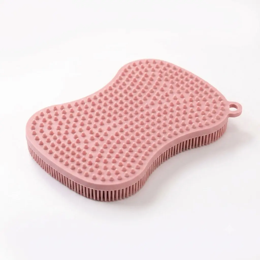 Silicone Kitchen Cleaning Sponge - Reusable Sponges & Scouring Pads for Daily Household Use (1pc)