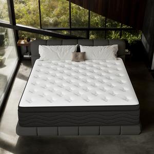 SummerWins【LODEIJA】8/10/12/14 Inch Twin,Full,Queen,King Mattress Memory Foam And Spring,Hybrid Mattress Medium Firmness,Lumbar Support summergarden