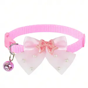 2026 Pet Dog Bow Tie Collar Yorkie Maltese Poodle Adjustable Neck Strap, Cute Heart Design for Girls, Comfortable and Stylish
