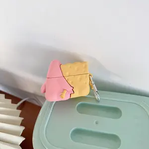 1 piece of butt touching design headphone protective case, durable silicone Audio headphone case with anti drop function, Apple wireless Bluetooth headphone earbuds case, suitable for AirPods 1/2/3/4/pro/pro 2/pro 3