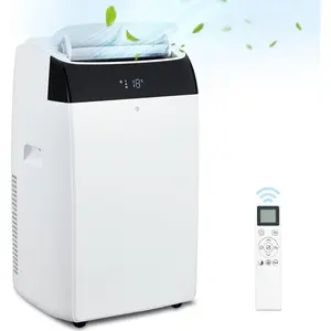 Portable Air Conditioner - 14,000 BTU 3-In-1 Smart Climate System for Spaces Up to 750 Sq.Ft, Ultra-Quiet Cool Technology, with Easy-Roll Casters & Window Kit, Energy Star Certified