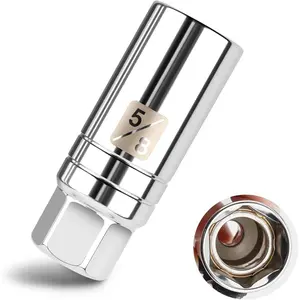 5/8" Spark Plug Socket  3/8" Drive,6-Point Spark Plug  with Thin Wall Design,Universal  Sockets for Installing and Disassembling Sparks Plugs (5/8 inch)