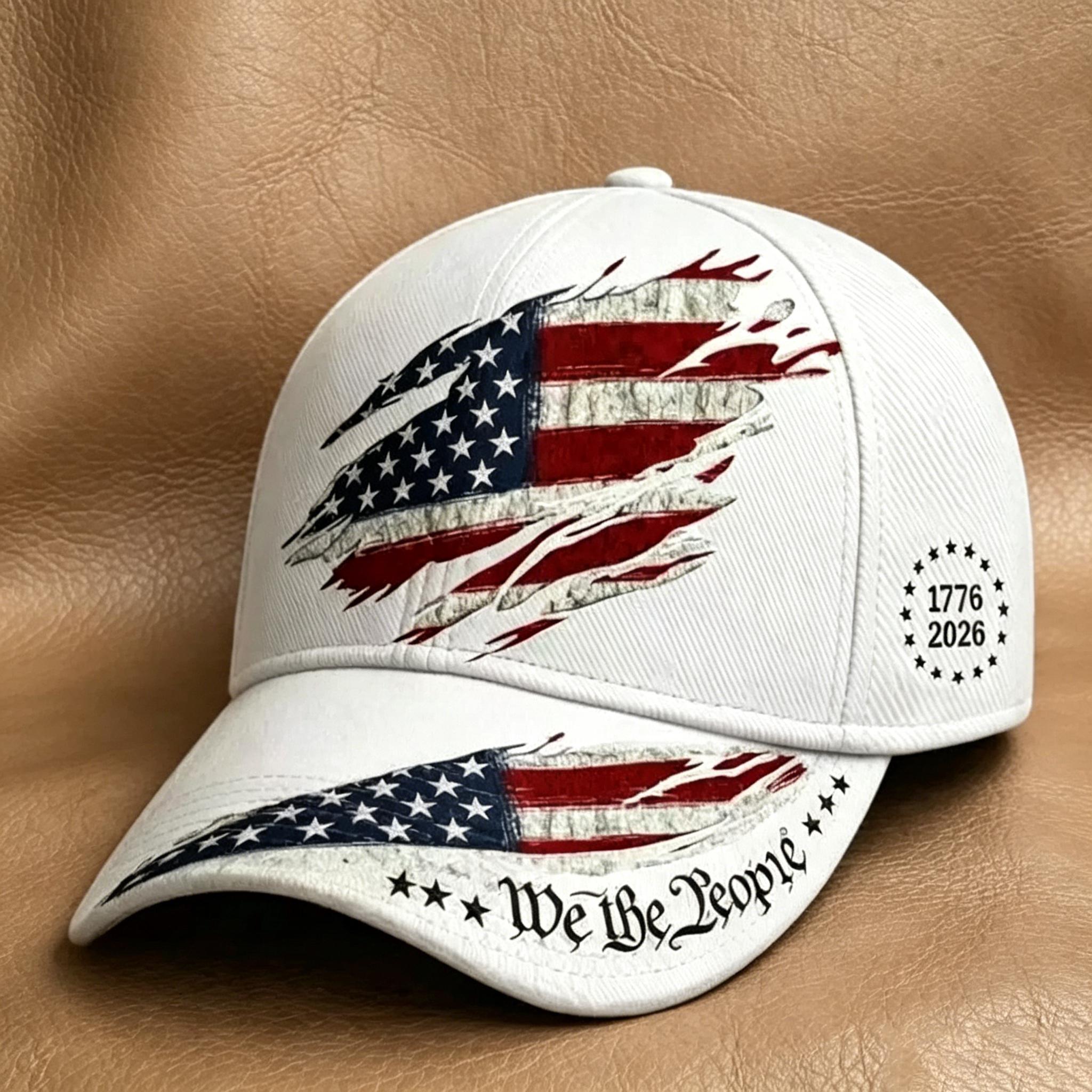 2pcs 250th Anniversary Print Baseball Cap, Adjustable Unisex Sun Cap, Suitable for Everyday Wear and Casual Style