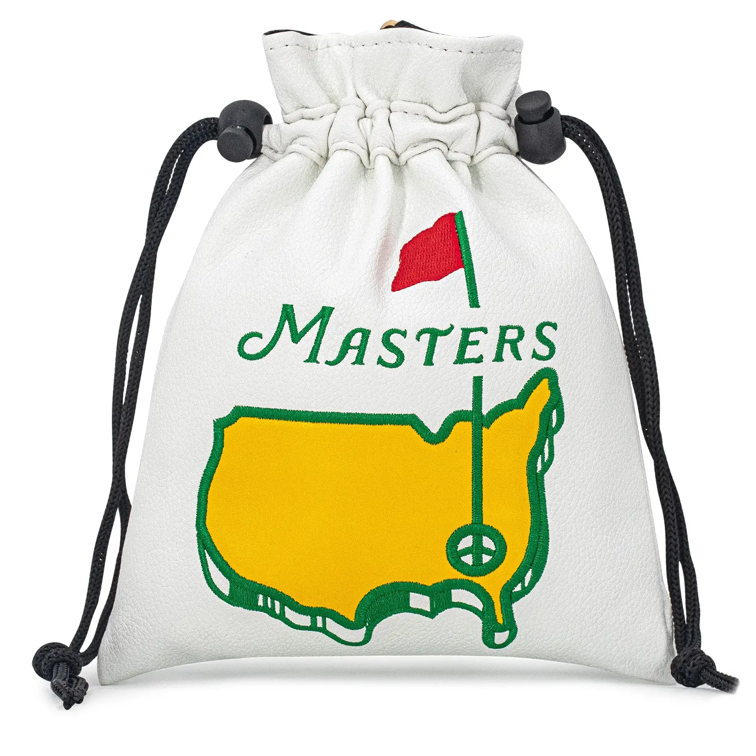 Style Golf Bag with Drawstring Closure, Portable Durable Faux PU Golf Ball & Tee Pouch, Perfect Gift for Men Golfers, Golf Accessories