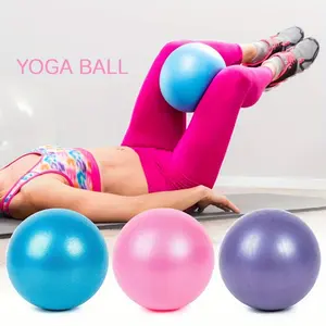 3pcs PVC Mini Fitness Pilates Yoga Balls for Adults - Stability Training Physical Therapy and Balance Improvement, with Inflatable Straw, Exercise Core Strength, Workout Pelvic Floor Multicolor Fitness Exercise Ball Set