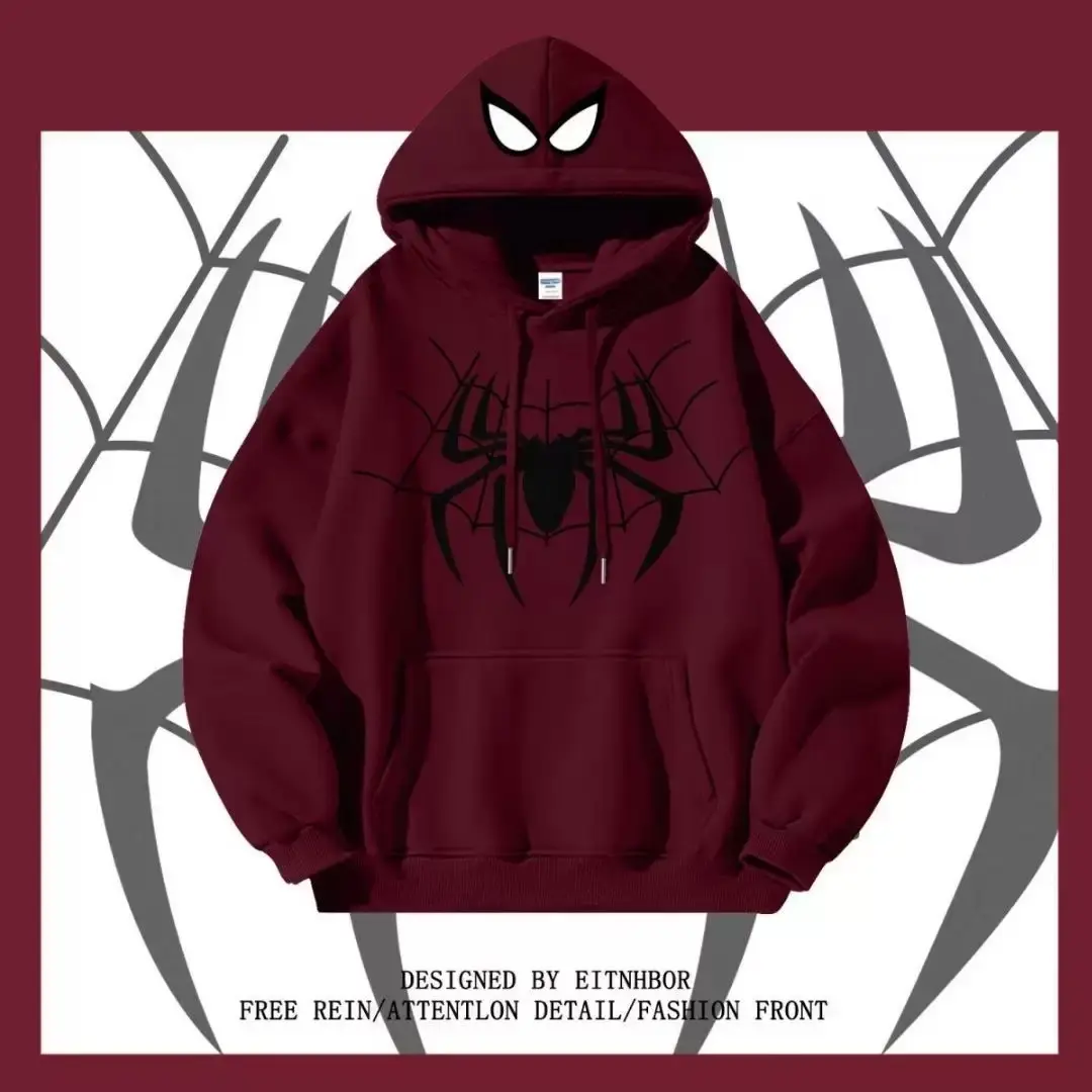 2026 New Arrival American Trend Best-Selling Spider-Man Couples’ Sweatshirts Clothes Suits