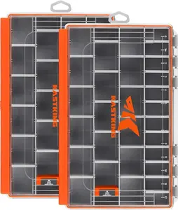 KastKing HyperSeal Waterproof Tackle Box, Waterproof 3600 and 3700 Tackle Trays, Fishing Tackle Box Organizer with Removable Dividers, Lure Box and Terminal Tackle Storage