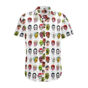 Monster Mask Button Up