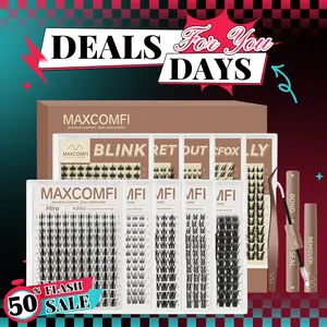 Maxcomfi Lash Cluster Kit - Live Exclusive Eyelash Clusters (MIRA, SELENE, NILA, EOS, SELLOUT, DOLLY, SECRET, Navi, Magicfox, Blink Styles) for Go Live Creators