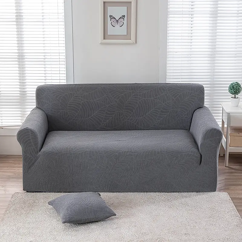 One-piece Jacquard Waterproof Sofa Cover, Couch Covers - All-Season Use, Machine Washable, Pet-Scratch Resistant, Stain-Proof, Non-Slip Wrap Design, Suitable for Living Room Sofas, Elastic Stretch Sofa Cover, Washable Sofa Slipcover