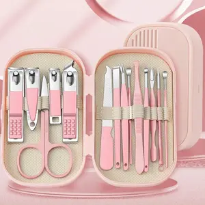 Professional Manicure & Pedicure Kits, Nail Care Set, Includes Nail Clippers, Nail File & Tools, Cuticle Exfoliator, Cuticle Pusher Pen, Ideal for Home Use, Perfect Gift for Her, Cuticle Remover Kit