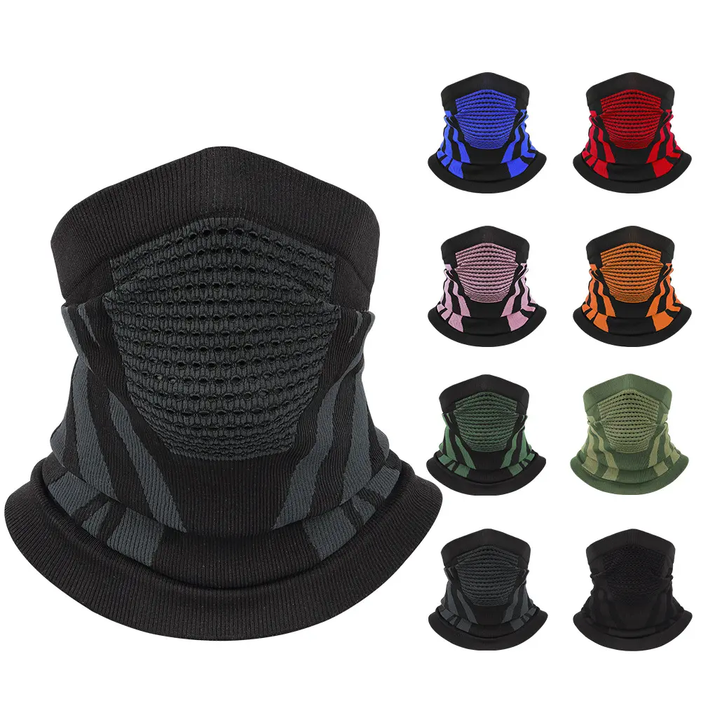 Four season cycling face mask, headscarf, outdoor sports face mask, hiking and skiing, windproof, thick and warm ear protection, neck scarf