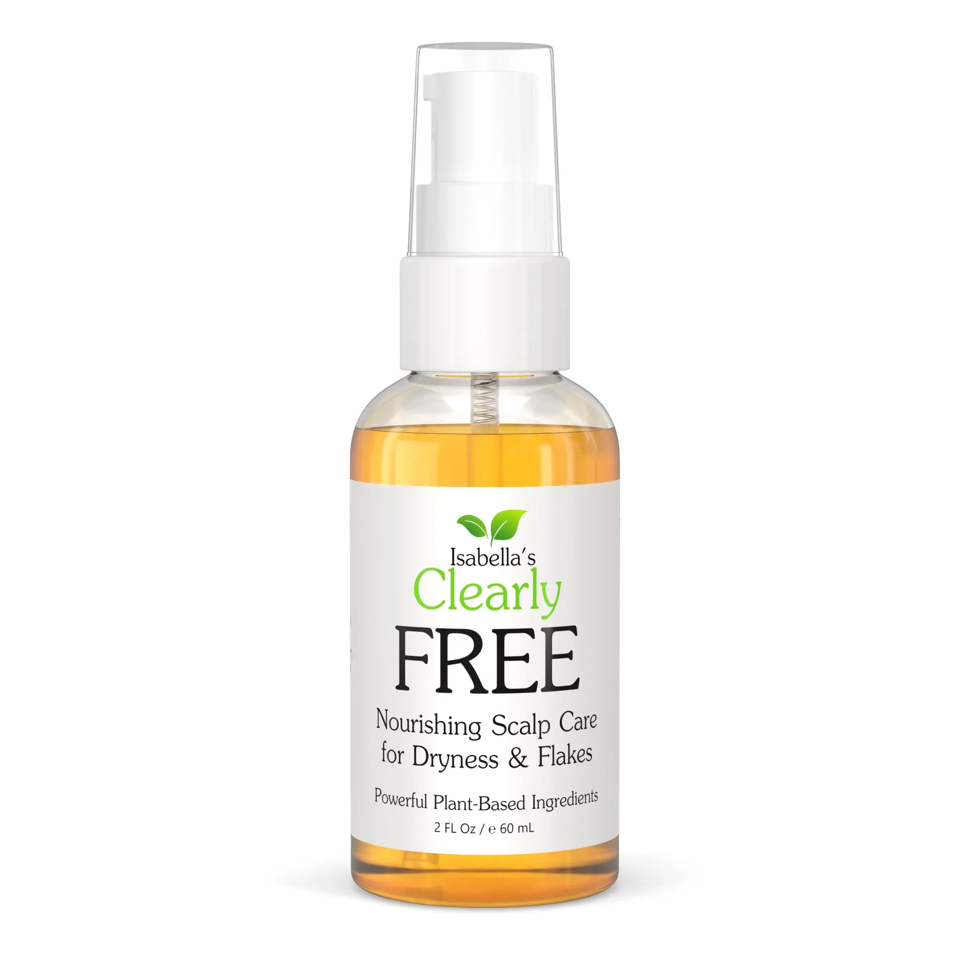 Dry Scalp Oil for Flakes & Scalp Care | Natural Leave-In Scalp Oil with Jojoba, Tea Tree & Cedarwood | Lightweight Hair & Scalp Oil (Isabella's Clearly FREE)