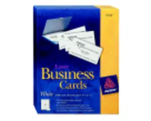 Avery 2 x 3.5 in. Laser Printers Microperforated Business Card - White, Pack 2500