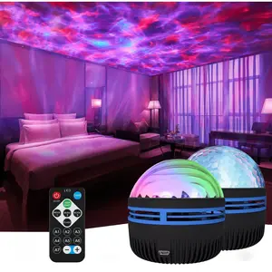 (2PCS Black)Galaxy Projector, Star Aurora Projector Built-in Bluetooth Speaker, Night Light for Kids Adults, White Noise Light for Home Decor/Relaxation/Party/Music/Gift (Black)