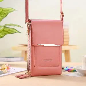 2026 New Elegant Touchscreen Crossbody Phone Bag for Women – Minimalist Design, Multi-Card Slots, Water-Resistant & Adjustable Strap. Great for Travel & Daily Use