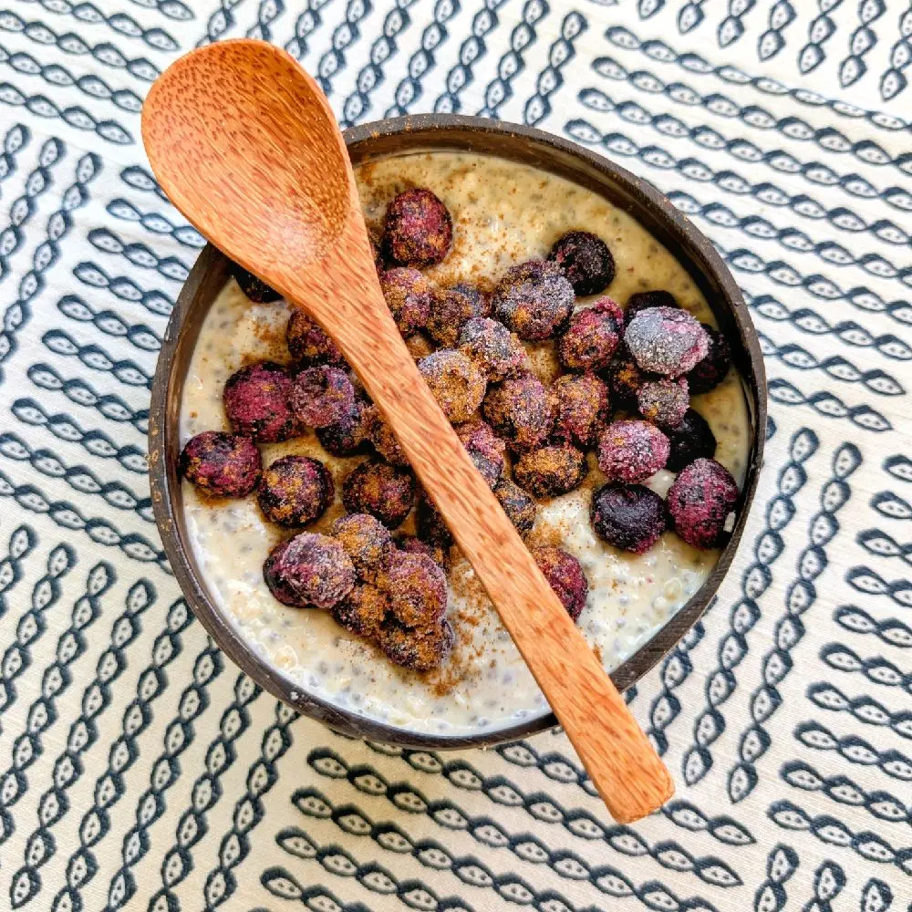 EarthWoven Natural Coconut Shell Single Bowl - Handmade Artisan Bohemian Eco-Friendly 0-Waste Adult Tableware, BPA-Free, Chemical-Free for Acai Bowls