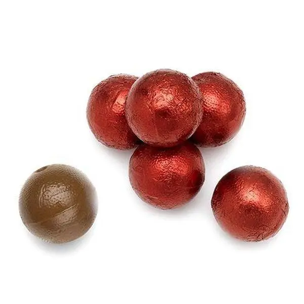 ThayerRed Foil  Wrapped Double Chocolate Balls 3lbs
