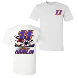 Denny Hamlin #11 NASCAR T-Shirt – FedEx Racing Tee with Bold Car Graphic, Driver Name, and Classic Number 11 Design for Race Fans funny  tshirt