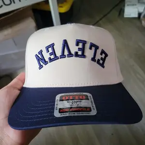 Custom Embroidered Two-Tone Hat: Personalized 3D Text Cap