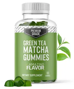 Premium Grade Matcha Green Tea Extract Gummies | For Energy | Vegan, Gluten-Free and Non-GMO - 1 Month Supply