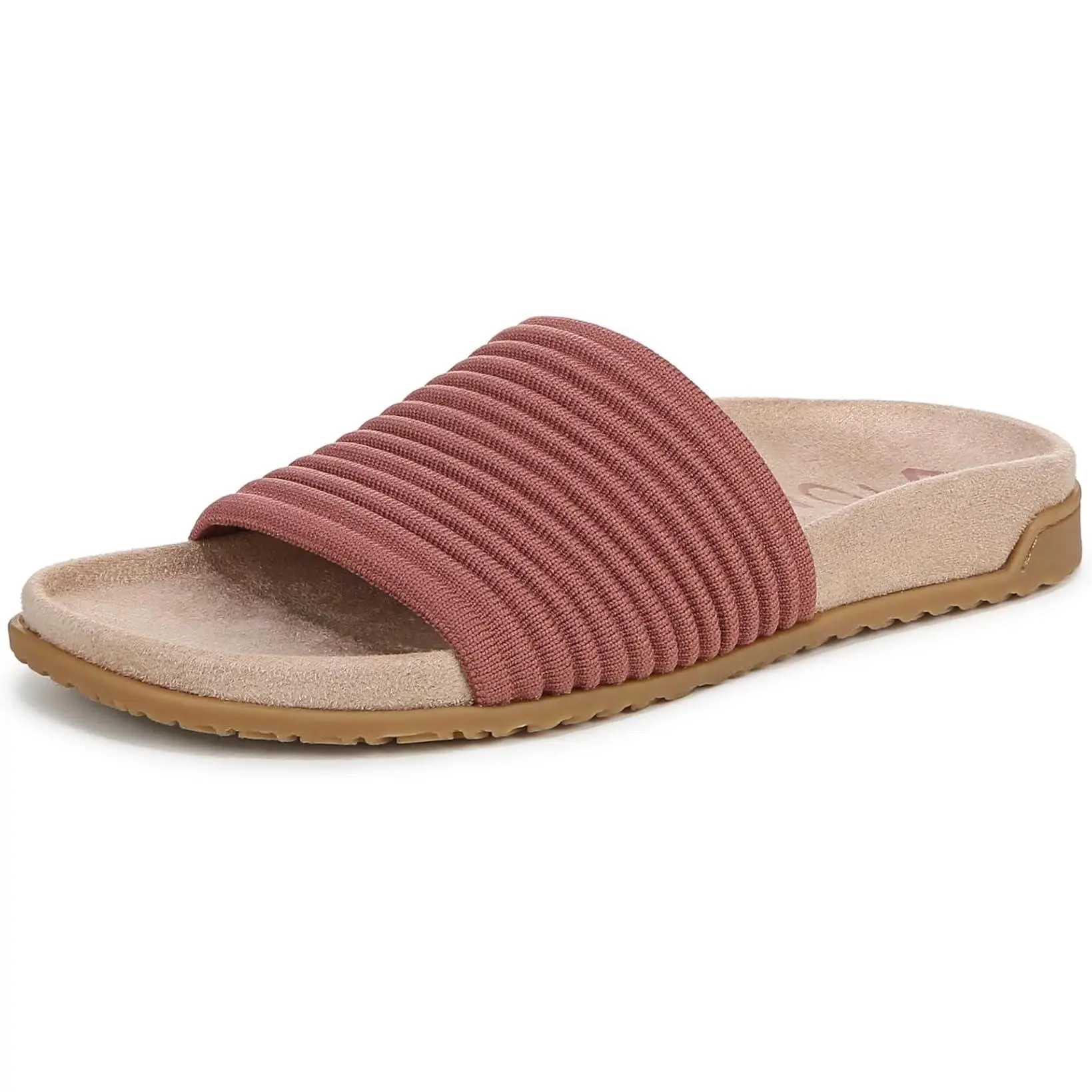 Vionic Womens Evie Knit Slide Sandal - Withered Rose Pink J5081F1651, Shoe, Footwear
