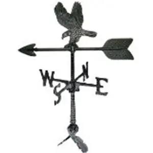 212 MAIN 100 Series Cast Aluminum 24" Tall Eagle Weathervane, Adjustable Base, Arrow Shape
