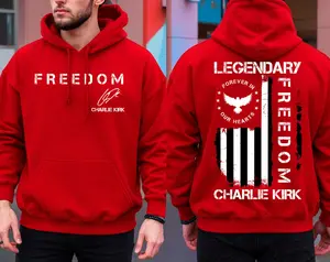 Wear Red October 14th Hoodie, Legendary 2 Sided Hoodie, USA Memorial Pullover, Tribute Men Women Casual Cotton Outfit, Graphic Patriot Long Sleeve Top, Gift For Him