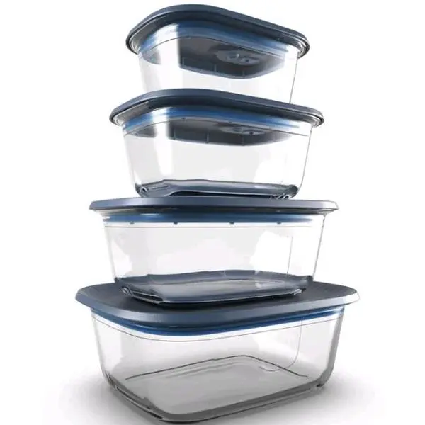 Tupperware Voila Glass Food Storage Containers | Set of 4