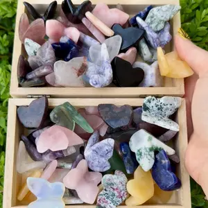 Mini Crystal Butterfly Wing Carvings| One butterfly piece Mini Crystal Butterfly Wing Carvings| One butterfly piece