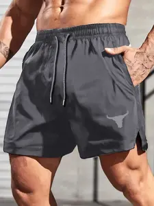 Men's Quick-Dry Athletic Swim Shorts with Zippered Side Pocket, Lightweight Polyester Gym Shorts in Dark for Swimming and Vacation, Breathable and Workout Swimwear, Athletic Shorts Casual, Running Sports Shorts