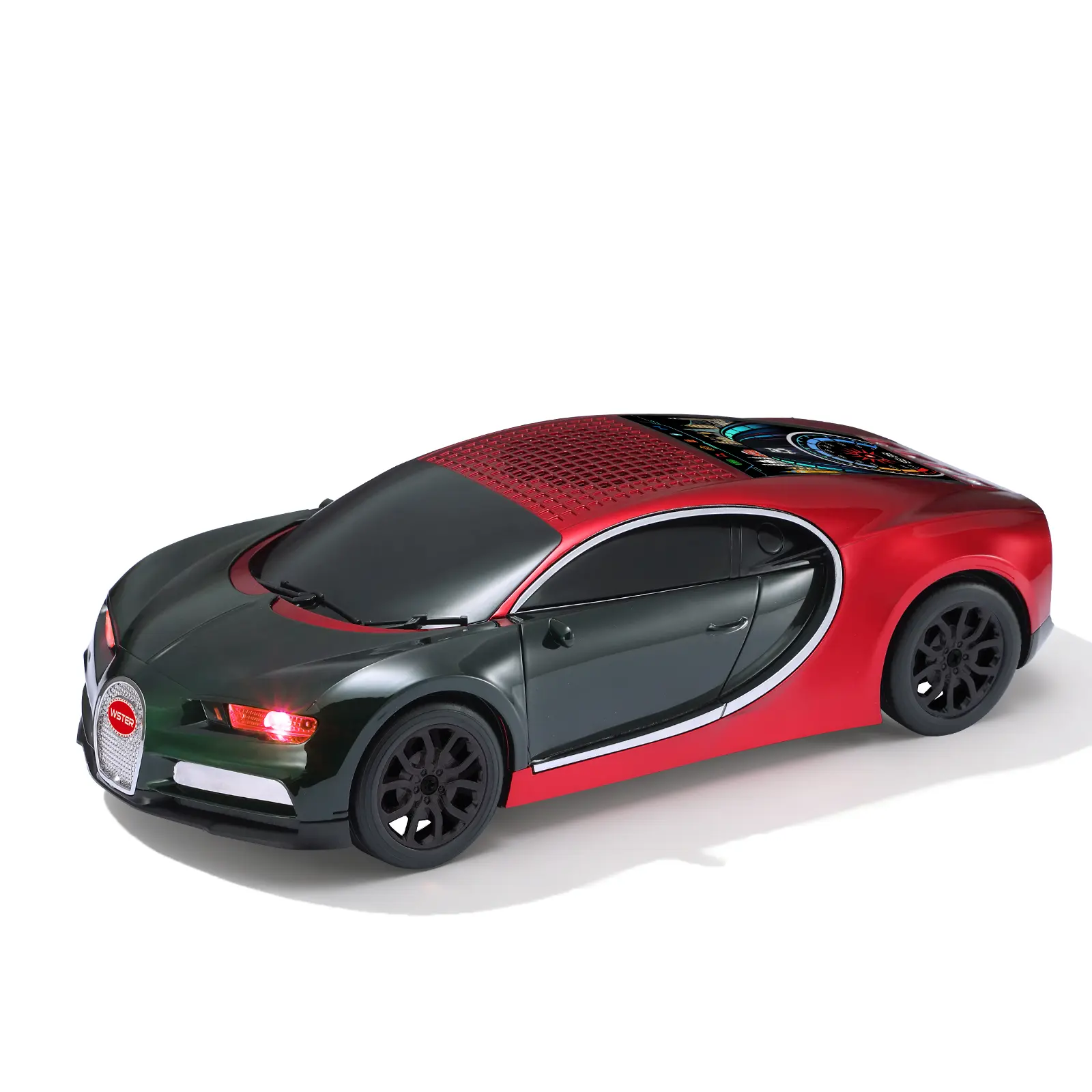 WSTER WS-660 Supercar Bluetooth Speaker with LED Display, Portable HD Audio, LED Party Lights, TWS Pairing, FM/USB/TF Playback, Built-in Microphone – Cool Gadgets for Smartphone Users, Birthday Gifts for BF, Guys Gifts for Boyfriends, Batteries