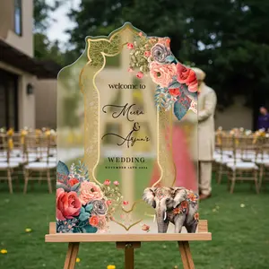 Indian Wedding Welcome Sign, Indian Wedding Decorations