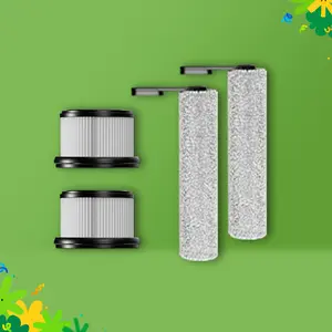 Tineco Replacement 2 HEPA Assembly & 2 Brush Roller Set for iFLOOR 3 Series, Floor ONE S3 Series Cordless Wet Dry Vacuum Cleaner (Not Compatible with Any Other Model)