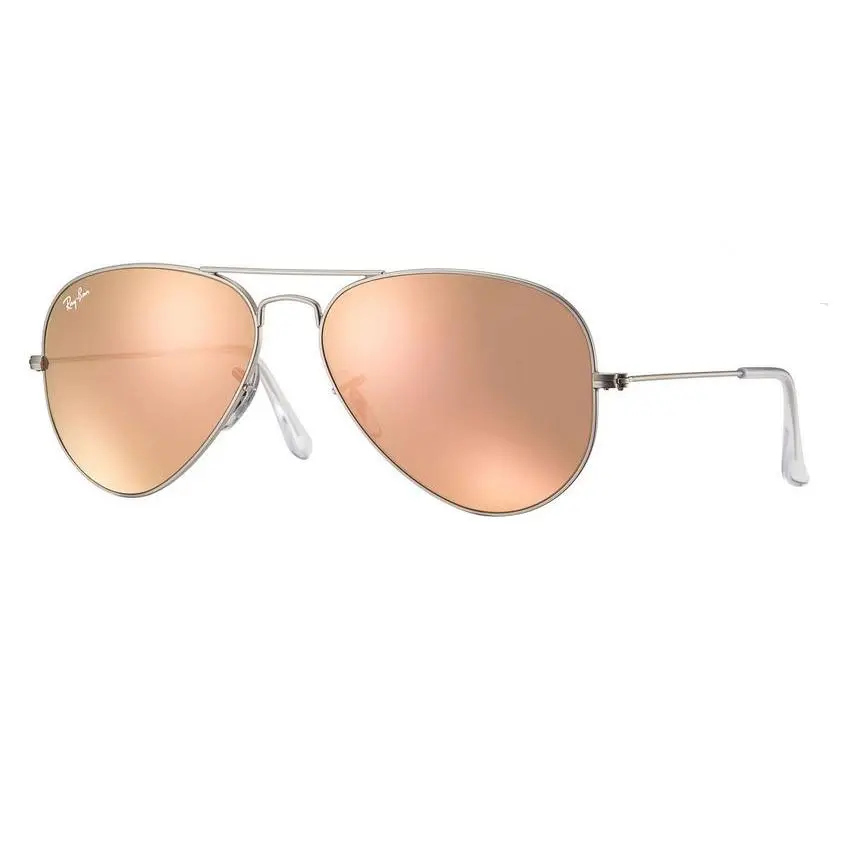 Ray-Ban Aviator Flash Lenses Unisex Sunglasses RB3025-019/Z2-58, Aviator Shape, Copper Flash