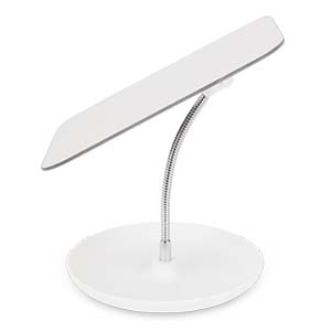 [New Deal] Table Vanity Mirror with Stand - Makeup Mirror for Desk - Adjustable Flexible Gooseneck, 360°Rotation Folding Portable Bathroom Shaving Cosmetic Mirror Square