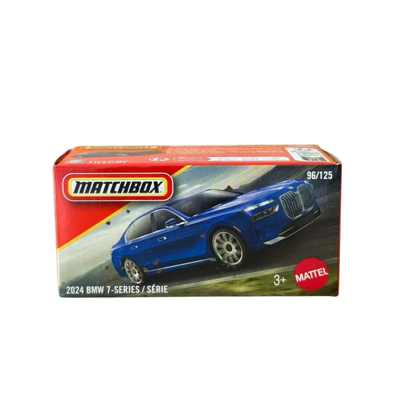 Matchbox 2024 BMW 7-Series Blue 1:64 Diecast Miniature Car, Collectible Model Car Toy, Miniature Cars