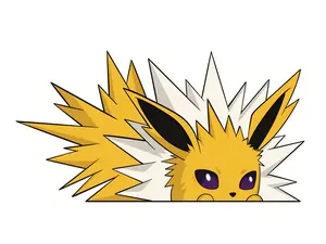 Jolteon Decal - Customize Your Space with a Permanent Vinyl Decal