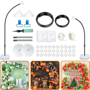 Bendable Balloon Arch Kit with Reusable Stand 9.2FT + 6FT for Weddings, Graduation & Parties