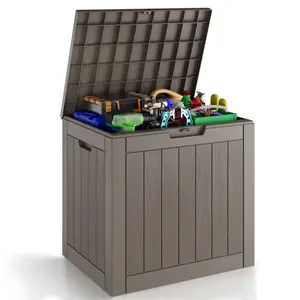 31-Gallon Outdoor Storage Box, Waterproof & UV-Resistant, Perfect for Organizing Patio Furniture, Cushions, Toys, and Tools. Ideal for Patio, Garage, and Deck.