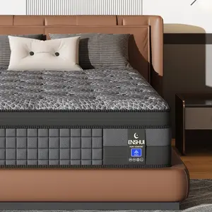 【ENSHUI】12/14 inch  Mattress – Hybrid Memory Foam Bed in a Box | Queen, Full Size Mattress for All Sleepers | Breathable, Pressure Relief, Motion Isolation | #mattress #bedinabox #sleep #mattressinabox #coolingmattress #queenbed #dormlife#bedroomdecor tik