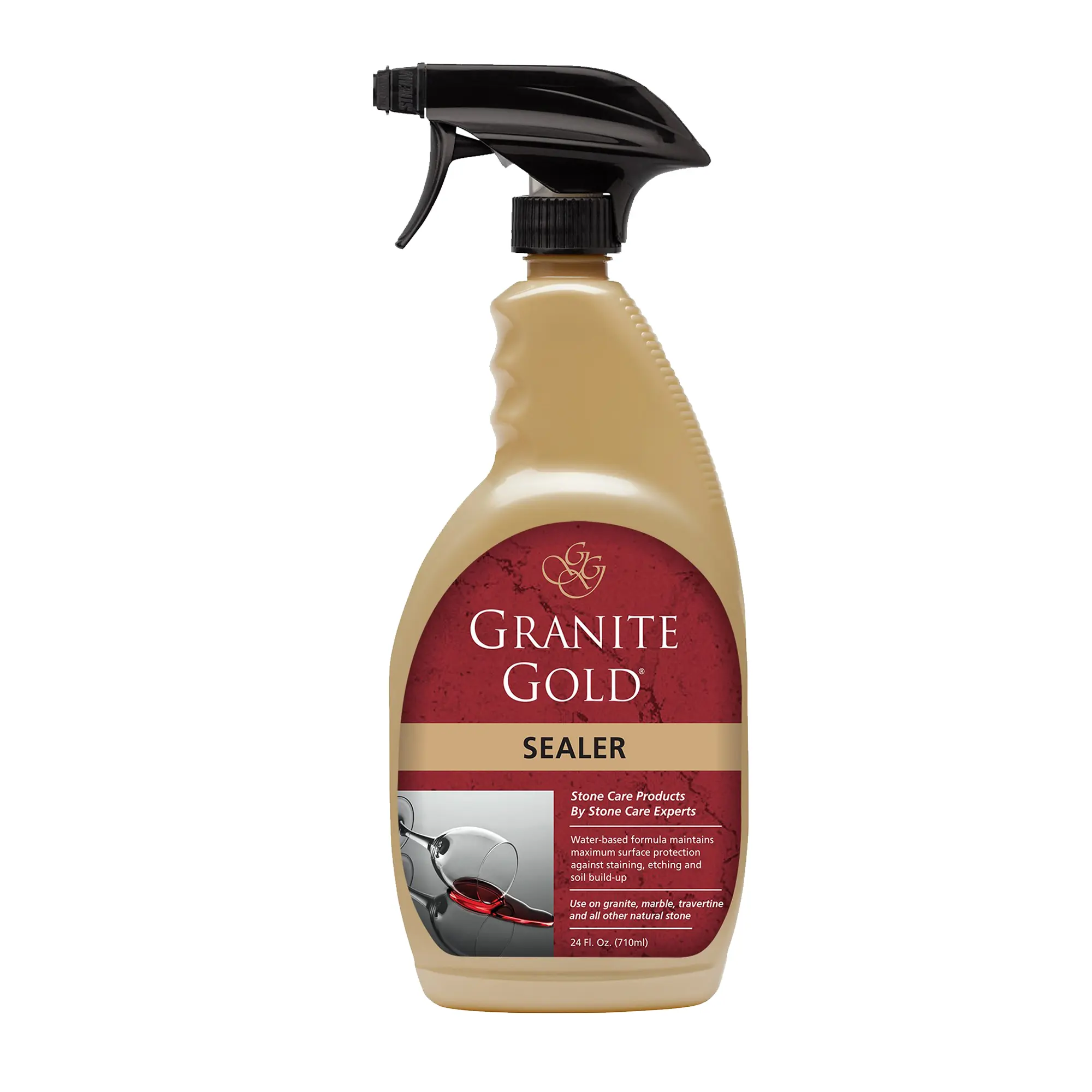212 MAIN Granite Gold GG0036 Water-Based Stone Sealing Solution, Streak-Free Household Surface Protection for Stone Countertops