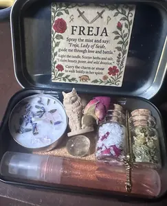 Handmade Tin Mystery Goddess Altar Kit, Unique Jewelry Accessory Combo, Gift Blind Bag Ideal for Yuletide Gifting to Jade Necklace & Pendant Enthusiasts