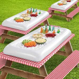 Outdoor BBQ Picnic Inflatable Ice Bar Pool Party Supplies, Perfect for Summer Events, Durable & Portable Design, Ideal for Gatherings, Food Ice Bucket