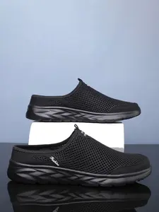 Men's Plus Size Ultra-Light Fashion Slip-On Sandals, Summer Breathable Mesh Shoes, Comfortable Soft Sole, One-Step on Design