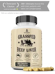 Ancestral Supplements Grass-Fed Beef Liver Capsules – Nutrient-Dense, Freeze-Dried, 180 Count Ancestral Supplements Grass-Fed Beef Liver Capsules – Nutrient-Dense, Freeze-Dried, 180 Count