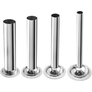 4 Sizes #5 Sausage Stuffer Nozzles Stuffing Tubes, Stainless Steel Sausage Maker Tubes for #5 Meat Grinder, Available in 5/4” 1” 3/4” and 1/2”