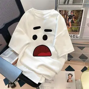 Couple's summer outfit cartoon short-sleeve 2026 new fashion niche loose summer t-shirt for women